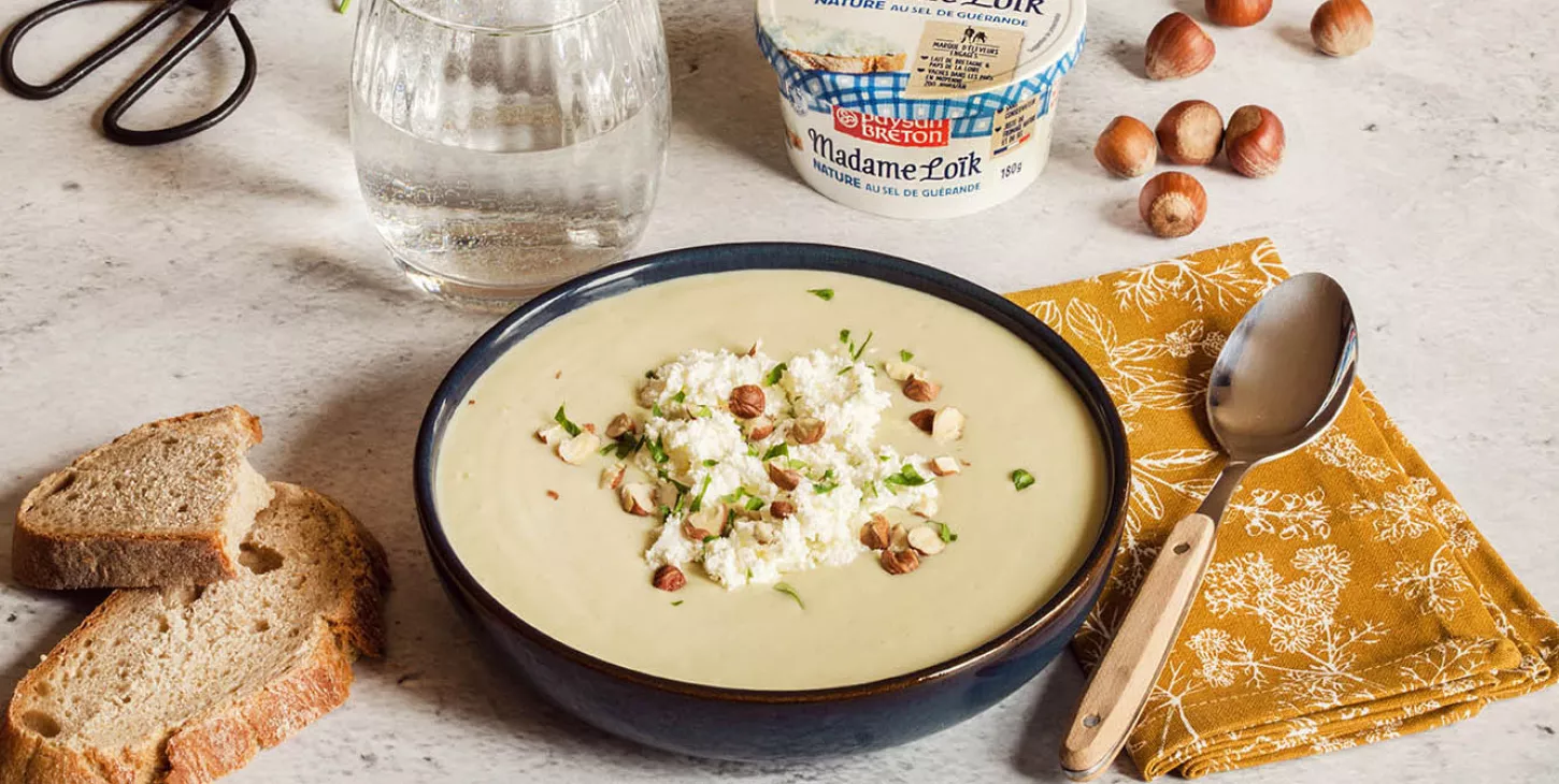 Soupe poireau pomme de terre au Fromage Fouetté Madame Loïk | PAYSAN BRETON